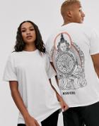 Hnr Ldn Unisex Back Print Graphic T-shirt - White