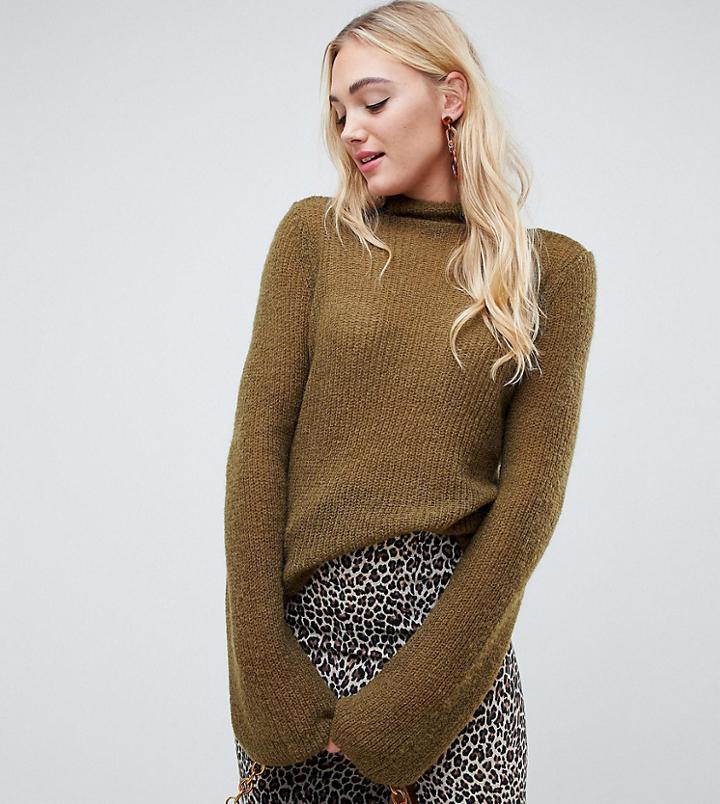 Vero Moda Tall Roll Neck Sweater - Green