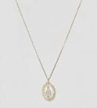 Rock N Rose Gold Plated Charm Pendant Necklace - Gold