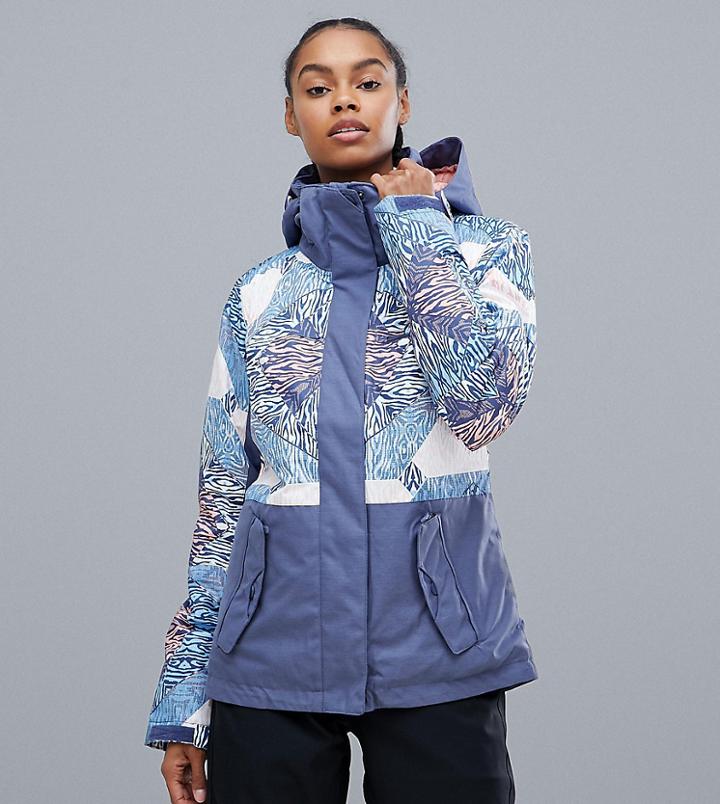 Roxy Jetty Block Jacket In Multi Print - Multi