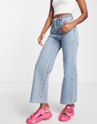 Urban Revivo Wide Leg Jeans In Light Blue