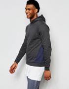 Asos Hoodie With Cut & Sew Panels In Washed Black
