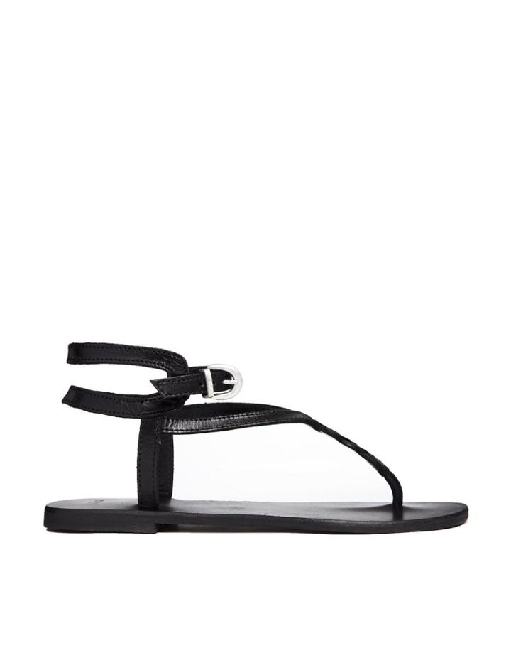 Asos Framed Leather Flat Sandals