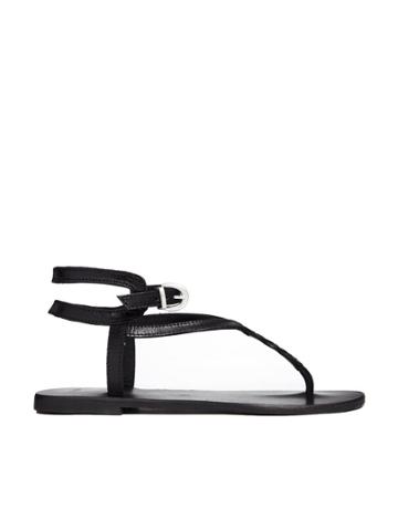 Asos Framed Leather Flat Sandals