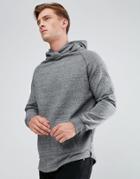 Bellfield Longline Hooded Sweatshirt - Gray