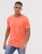 Asos Design Relaxed T-shirt With Crew Neck In Orange - Orange