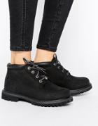 Timberland Nellie Chukka Double Black Lace Up Flat Boots - Black