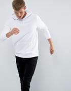 New Look Hoodie With Pocket In White - White