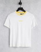 Kickers Relaxed T-shirt With Pastel Embroidery Logo-white