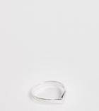 Asos Design Curve Sterling Silver Ring In V Shape - Silver