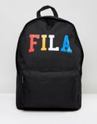 Fila Elliot Backpack With Multi Color Logo - Black