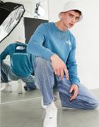 The North Face Nse Box Back Print Sweatshirt In Blue-blues