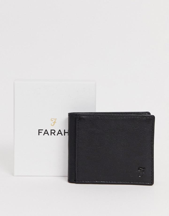 Farah Leather Wallet In Black