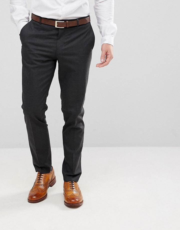 Jack & Jones Premium Slim Fit Suit Pants In Dark Gray - Gray