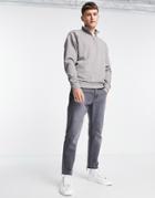 New Look Funnel Neck Sweatshirt In Gray-grey