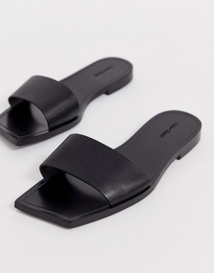 & Other Stories Sandals With Square Edge In Black