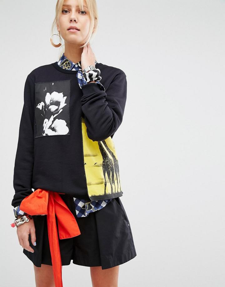 Sportmax Edipo Print Sweatshirt - Black