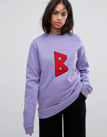 Back By Ann Sofie Back Uni Sweatshirt - Purple