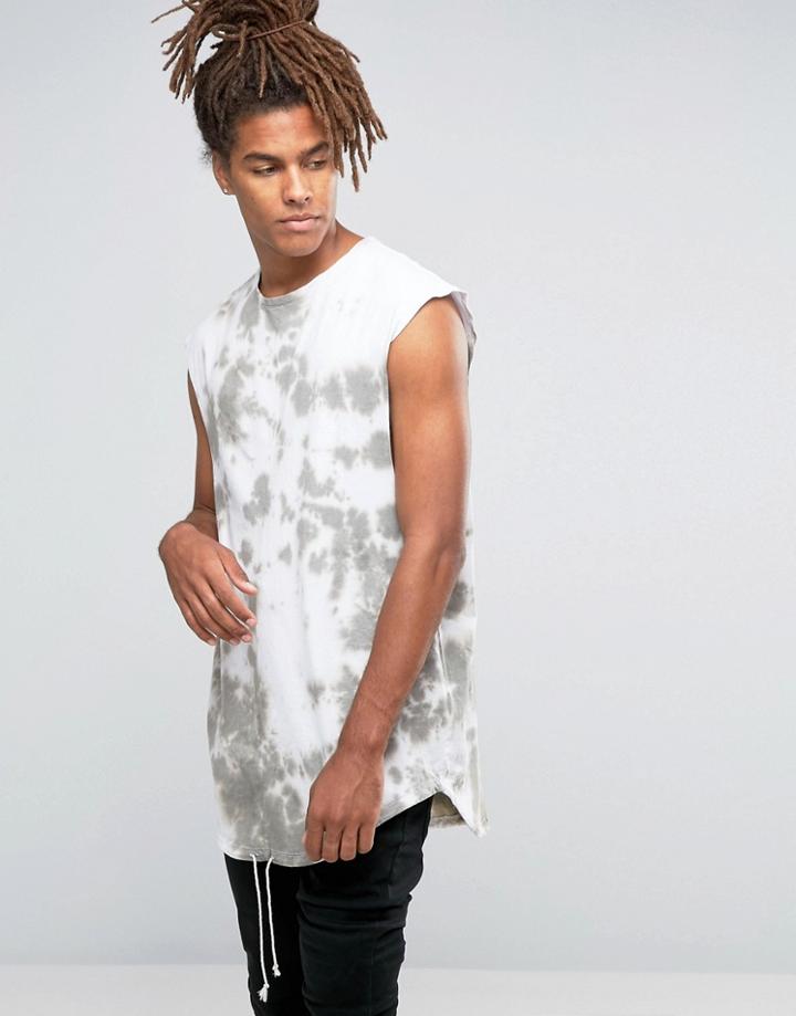 Granted Tie Dye Sleeveless T-shirt - Green