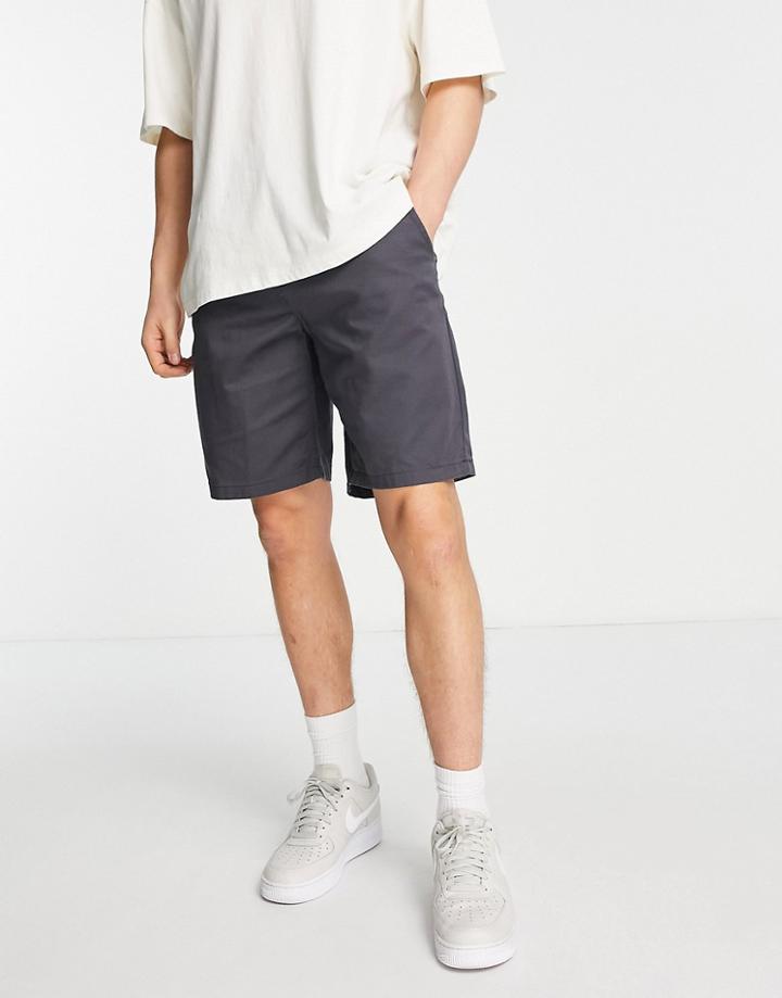 Vans Relaxed Fit Authentic Chino Shorts In Charcoal-gray