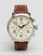Tommy Hilfiger Jake Chronograph Leather Watch In Brown 1791230 - Brown