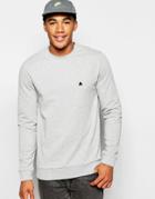 Asos Muscle Sweatshirt With Embroidery In Gray - Gray