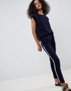 Mbym Relaxed Jumpsuit-navy