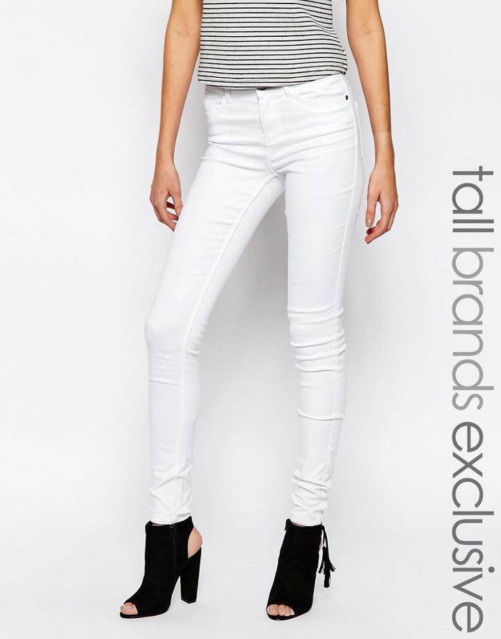 Noisy May Tall Extreme Lucy Soft Jeans - White