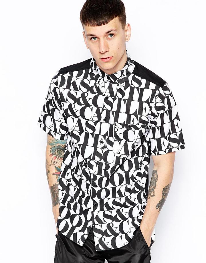 Crooks & Castles Shirt With Headliner Print