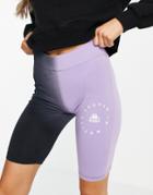 Kappa Tie-dye Legging Shorts In Purple