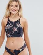Weekday Printed Crop Bikini Top - Multi