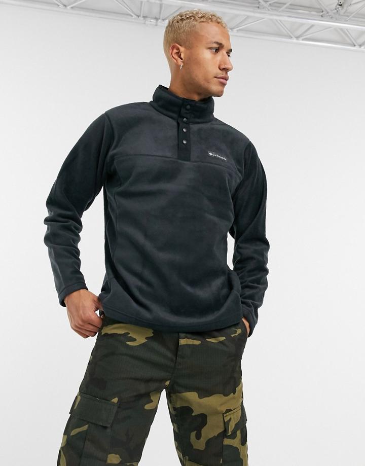 Columbia Steens Mountain Snap Button Fleece In Black