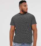 New Look Plus T-shirt In Black Stripe - Black