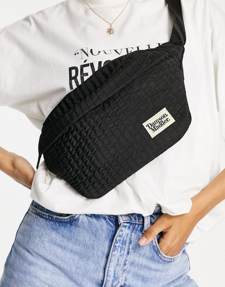 Damson Madder Polyester Crossbody Fanny Pack In Black - Black