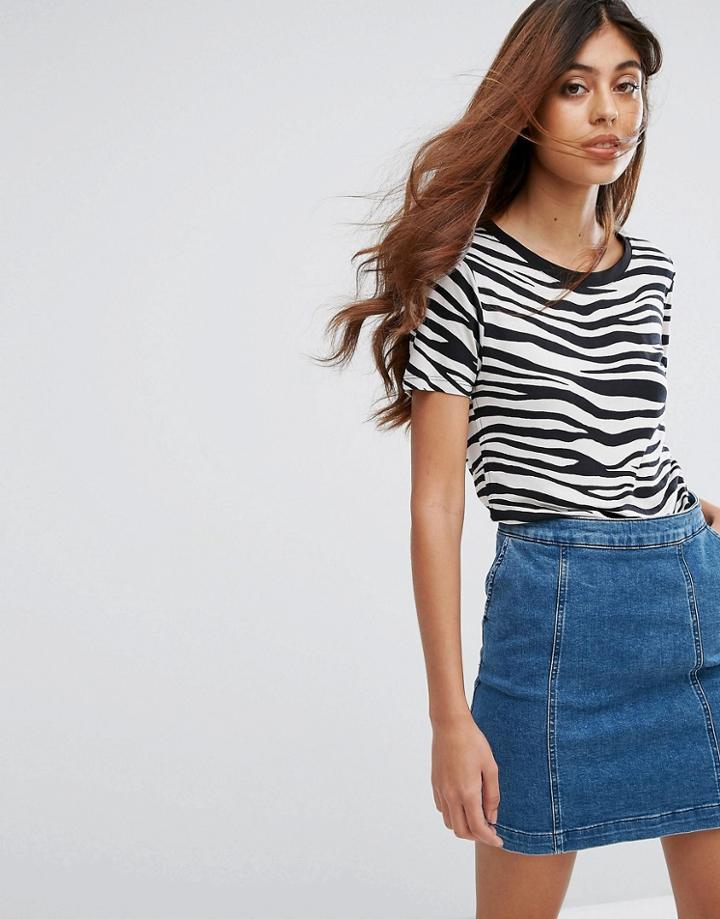Oasis Zebra Print T-shirt - Multi