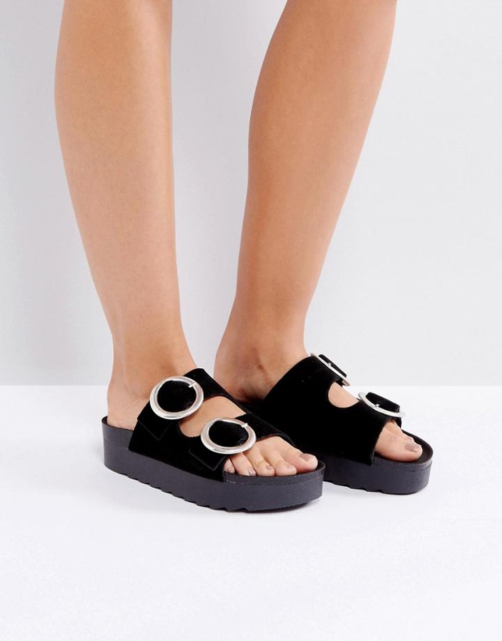 Sixtyseven Flatform Slide Sandal - Black