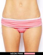 Piha Gingham Skirted Bikini Bottom