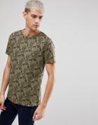 Pretty Green Ryder Paisley T-shirt In Green - Green