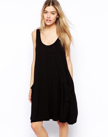 Asos Swing Dress With Pockets