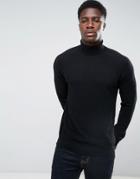 Threadbare Textured Knit Sweater - Black