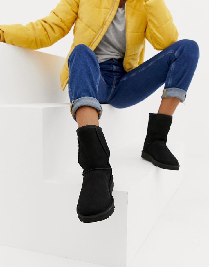 Ugg Classic Short Ii Black Boots