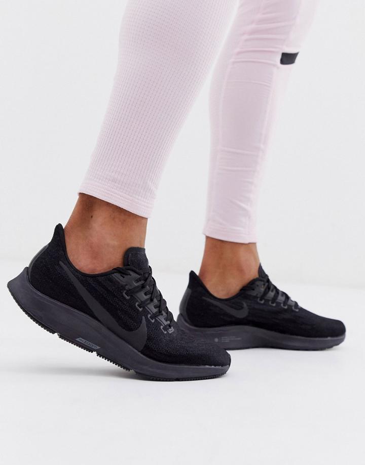 Nike Running Pegasus 36 Sneakers In Triple Black