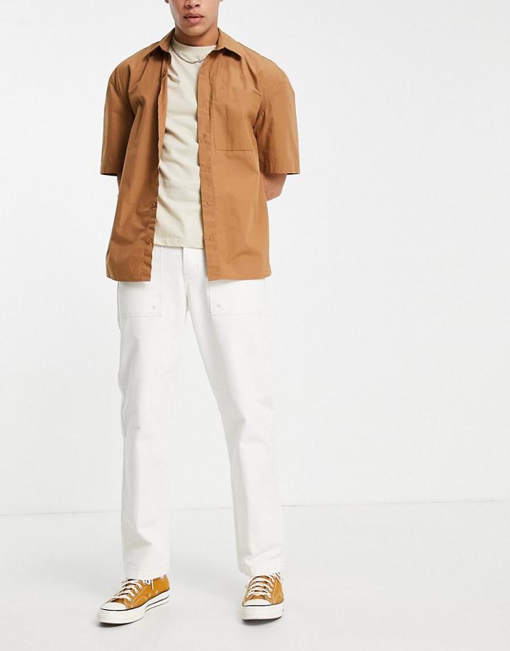 Levi's Chore Canvas Utility Pants In Beige-neutral
