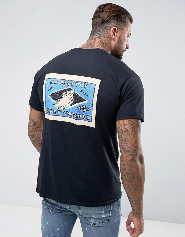 Black Phoenix Back Print T-shirt - Black