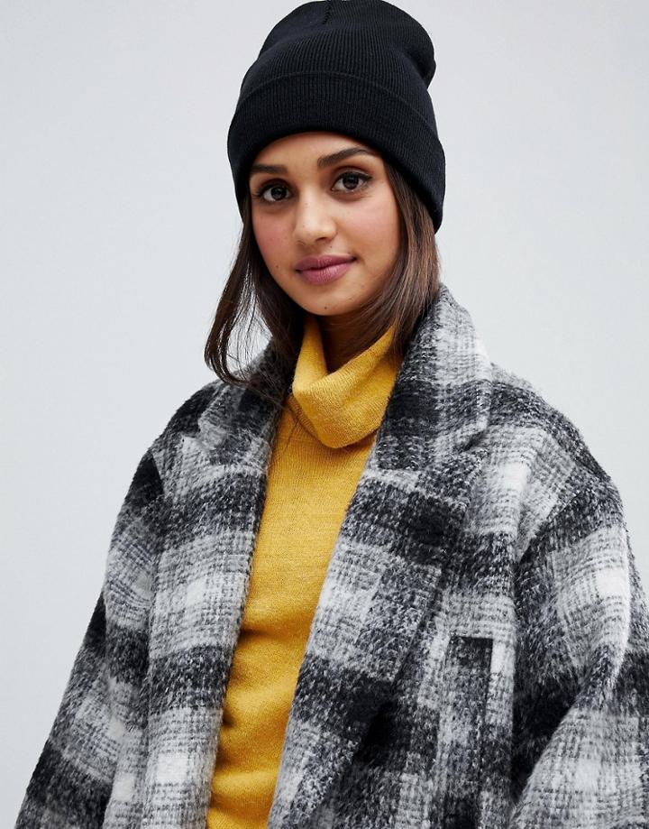 Brave Soul Black Beanie - Black