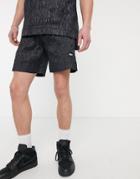 Asos 4505 Basketball Shorts In Crinkle Nylon-gray