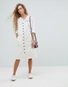Pepe Jeans Utility Denim Overall Dress - Blue