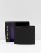 Smith And Canova Leather Wallet In Black - Black