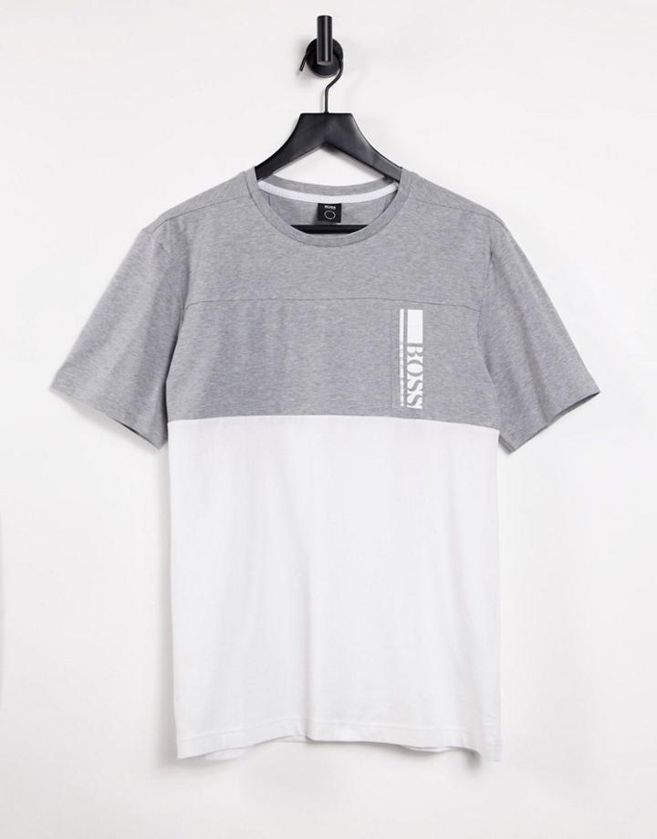 Boss Athleisure Tee 7 T-shirt In Gray-grey