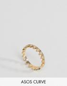 Asos Curve Triangle Thumb Ring - Gold